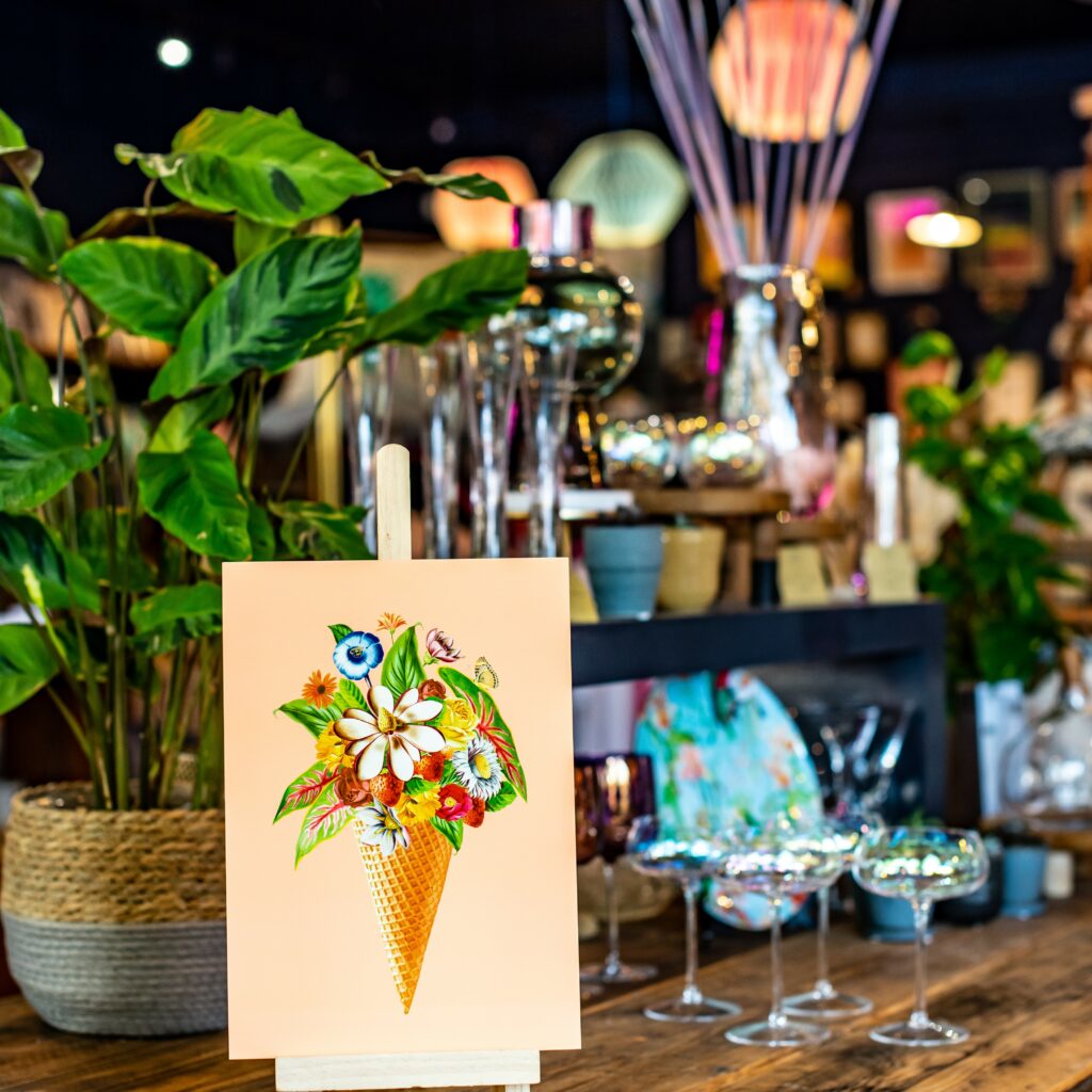 ‘Floral Ice Cream (Pink)’ Print The Arc