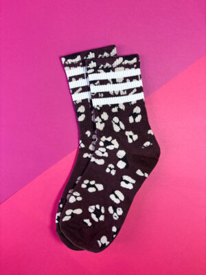 Animal Print Sports Style Crew Socks - Image 4