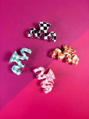 Checkerboard Claw Clip