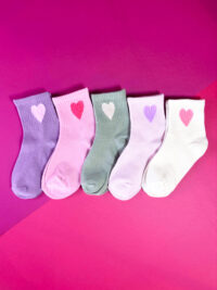Kids Heart Sports Style Tube Socks