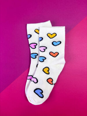 Kids Multi Heart Ankle Socks - Image 5