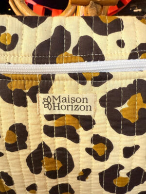 Leopard Print Quilted Cross Body Stroller Bag - Image 4