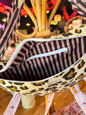 Leopard Print Quilted Cross Body Stroller Bag - Image 3