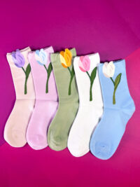 Tulip Pastel Crew Socks