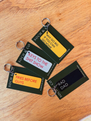 Fries Before Guys Aluminium Keyring - Image 2