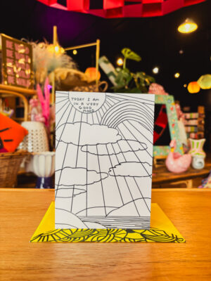 Today I Am In A Very Good Mood Card – David Shrigley x Brainbox Candy