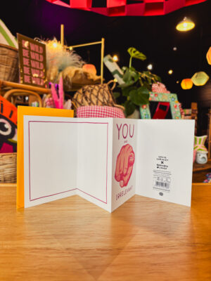 You Are Irrelevant Concertina Card - David Shrigley X Brainbox Candy - Image 2