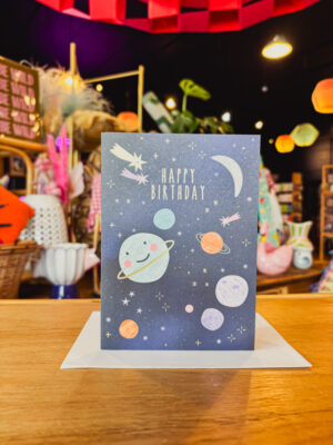 Happy Birthday Space Card