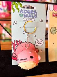 Puffer Fish 3D Adoramals Keyring