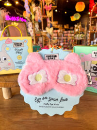 Pink Egg on Your Face Fluffy Eye Mask