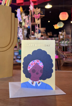 Happy Birthday Portrait Card