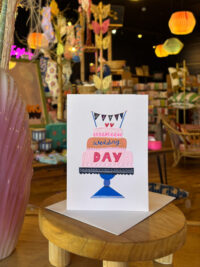 Happy Wedding Day Cake Card