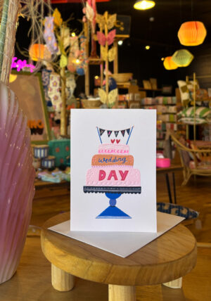 Happy Wedding Day Cake Card