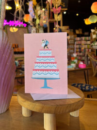 Pink Wedding Cake Card