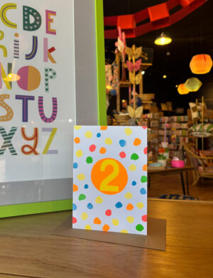 Spots Age 2 Birthday Card