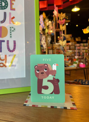 Bear Age 5 Birthday Card