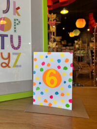 Spots Age 6 Birthday Card