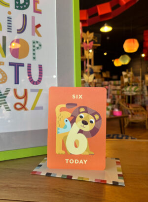 Lion Age 6 Birthday Card