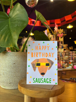 Happy Birthday, Sausage Dog Card
