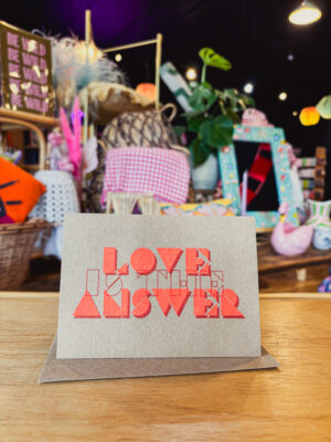 Love Is The Answer Card