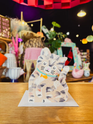 Mini Tabby Kitten Card