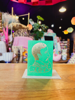 Golden love mini card