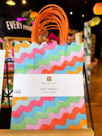 Wavy Multi Coloured Paper Party Bags
