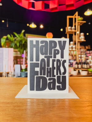 Bold Typeface Father's Day Card