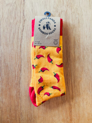 Men's Red Hot Chilli Pepper Bamboo Socks