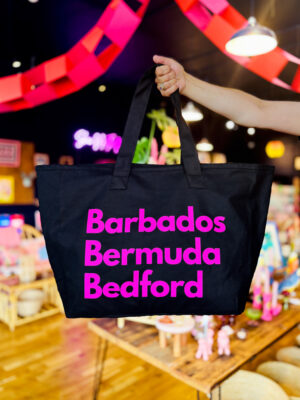 *Pre-Orders Closed* Barbados Bermuda Bedford Large Tote Bag - Black